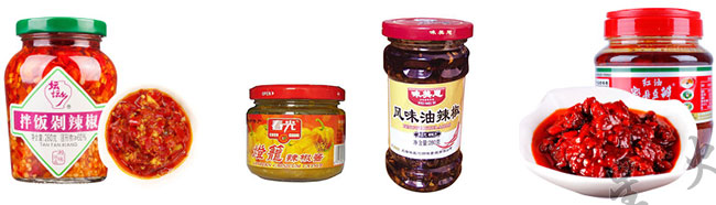 辣椒醬生產(chǎn)線設備灌裝樣品展示