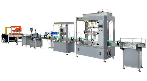 香油灌裝機_小磨油灌裝生產(chǎn)線_色拉油芝麻香油全自動灌裝機