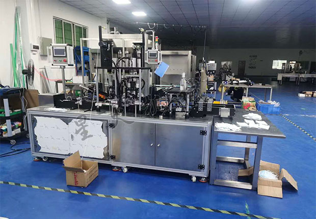 星火全自動kn95口罩機車間展示