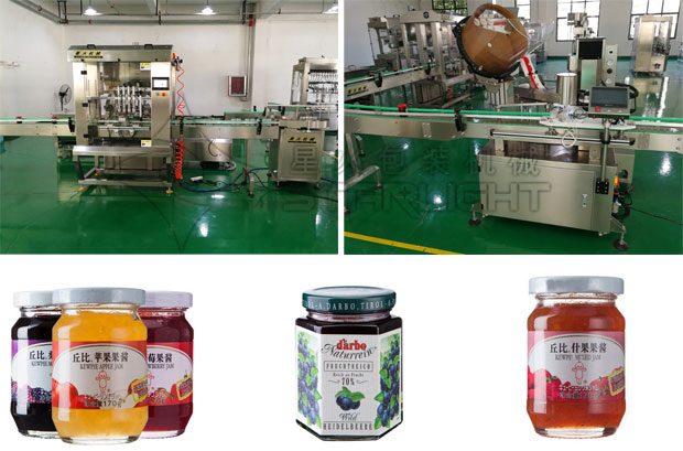 星火果醬灌裝機(jī)設(shè)備及樣品展示