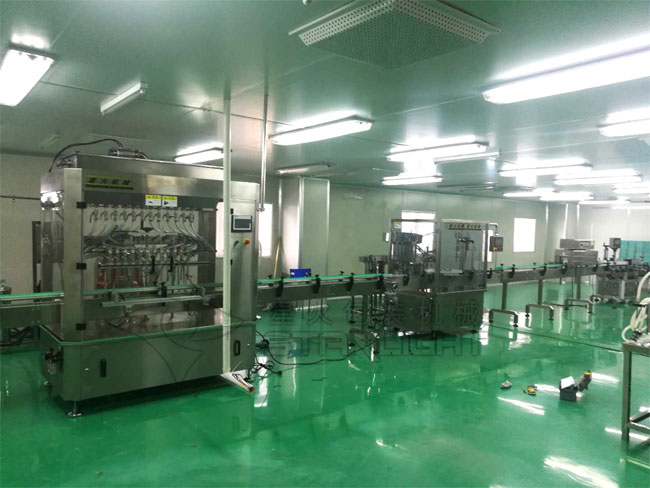 星火自動(dòng)液體獸藥灌裝機(jī)生產(chǎn)線展示