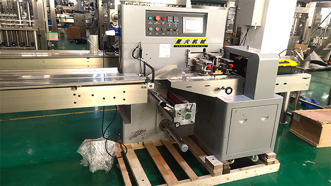 全自動(dòng)饅頭包裝機(jī)設(shè)備車間實(shí)拍