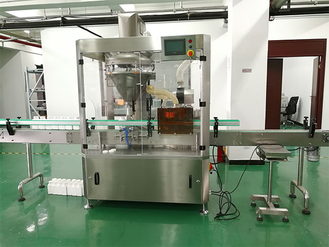 粉劑灌裝自動定量包裝機(jī)設(shè)備展示